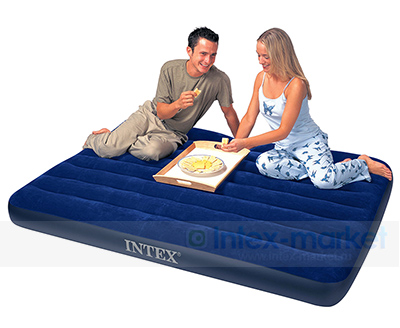 надувной матрас intex 68758 classic downy bed